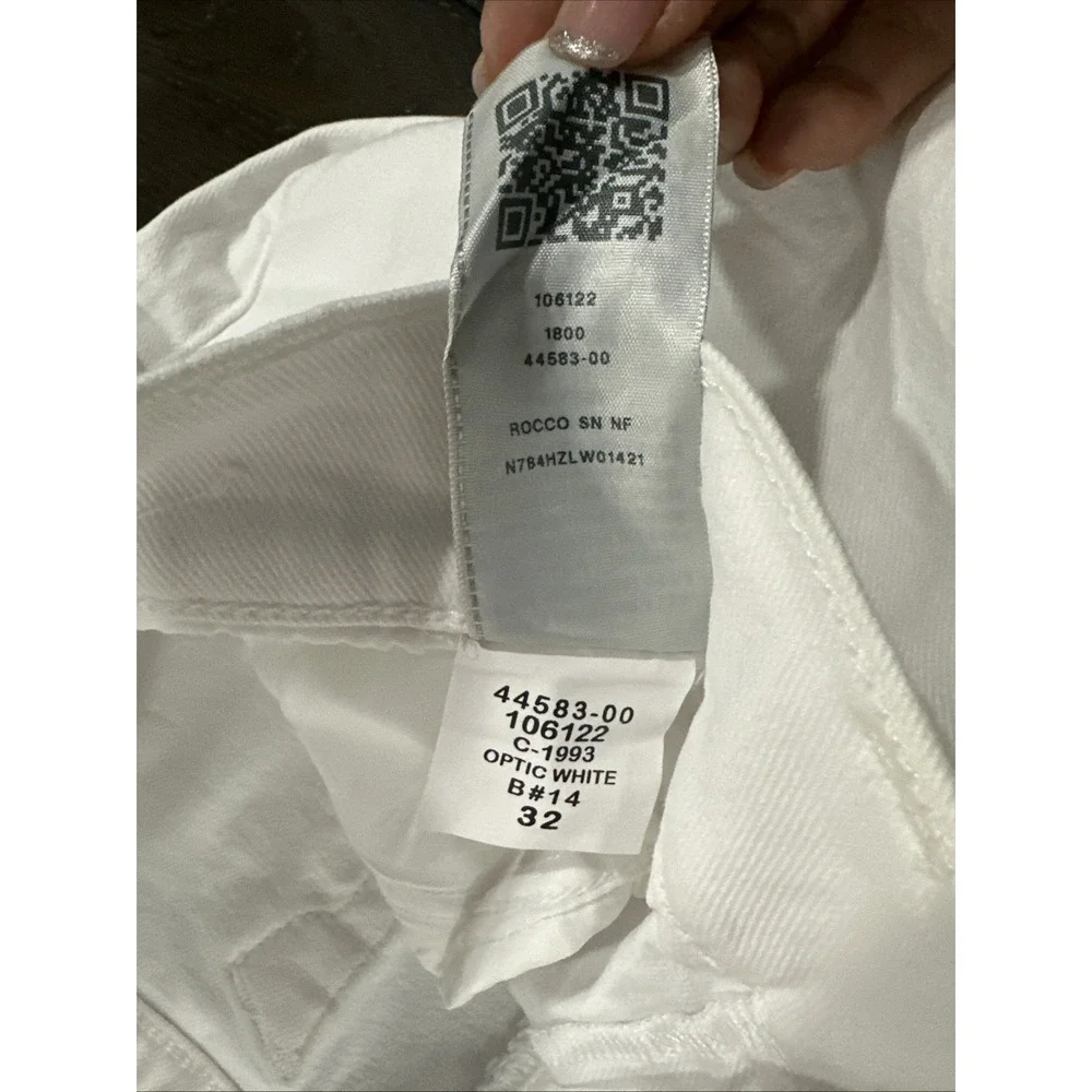 True Religion Rocco Jeans NEW‎ Mens Optic White Relaxed Skinny Sz 32 NWT